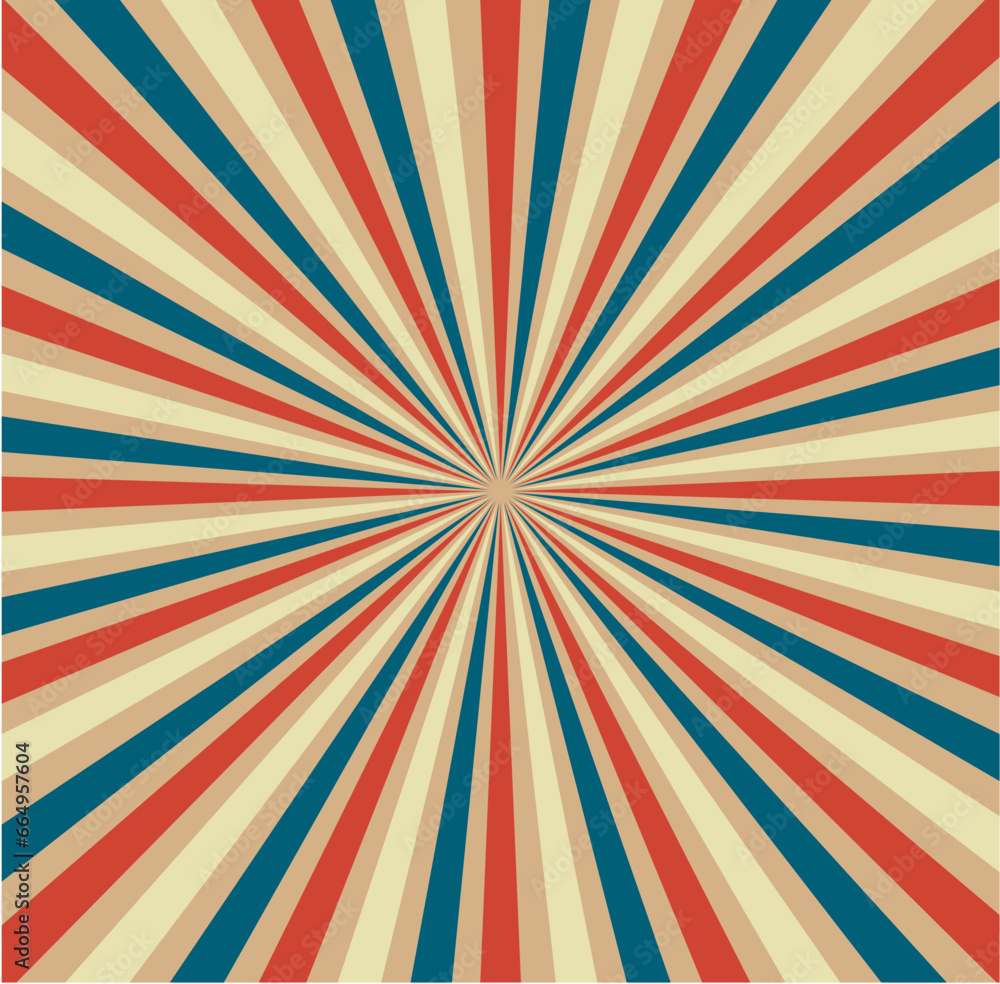 Retro Sunburst Background Retro Sunburst Background