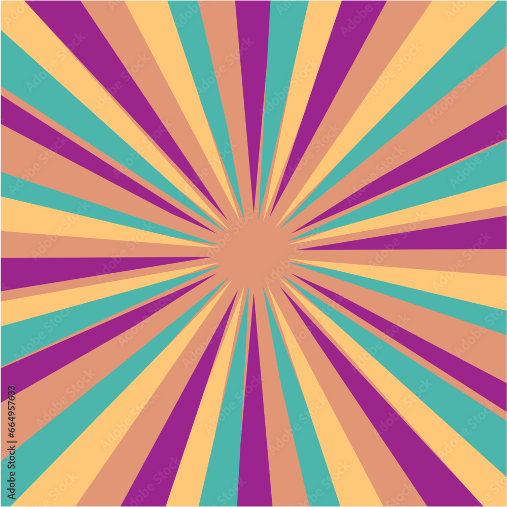 Retro Sunburst Background Retro Sunburst Background