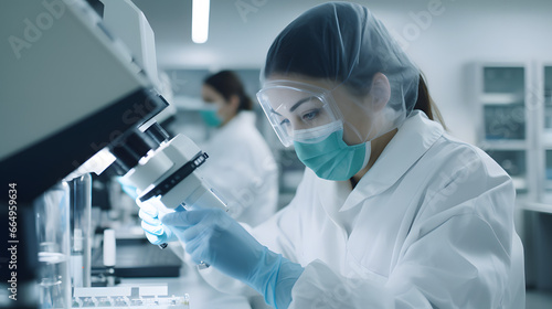 gente investigando en el laboratorio las vacunas