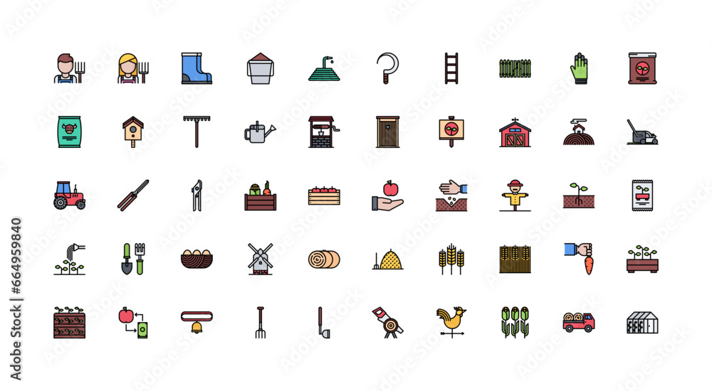farm icon set farm icon set