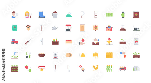 farm icon set