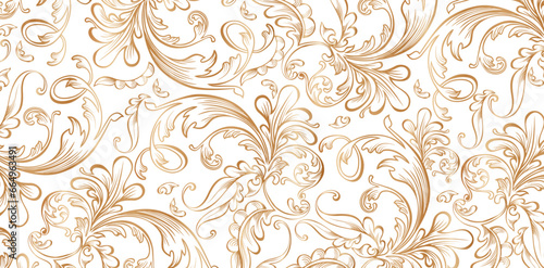 vintage ornamental design with abstract floral design isolated white background for Fashionable textile, book cover, Digital interfaces, print design templates material, wedding invitation, web banner