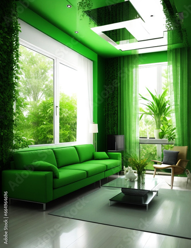 modern futuristic interior design  © peaceartist