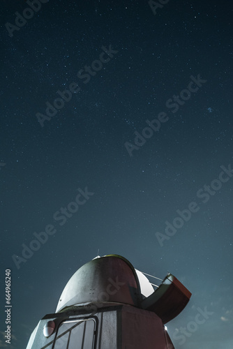 Observatory with the nights sky