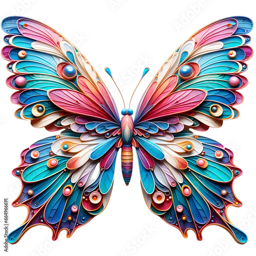 3D Vibrant Butterfly