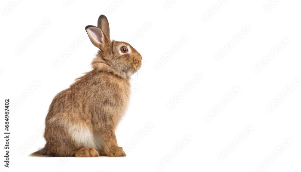 Obraz premium rabbit isolated on transparent background cutout