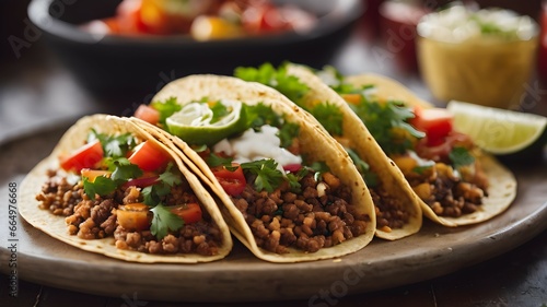 Delicious tacos served with delicious flavors to delight the palate