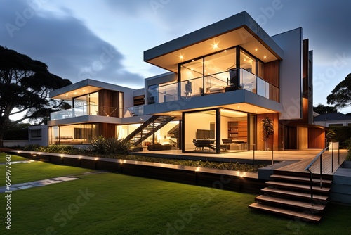 Award-Winning Designer House in Raw Style © FloxyArt