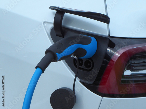 Stecker einer Ladesäule für Elektroauto