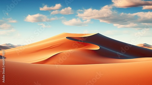 Desert with magical sands and dunes as inspiration for exotic adventures in dry climates.