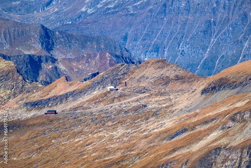 Hochalmspitze mountains area in hohe tauern in autumn sesason