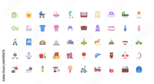 baby icon set