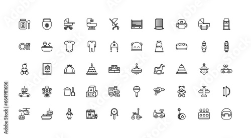 baby icon set