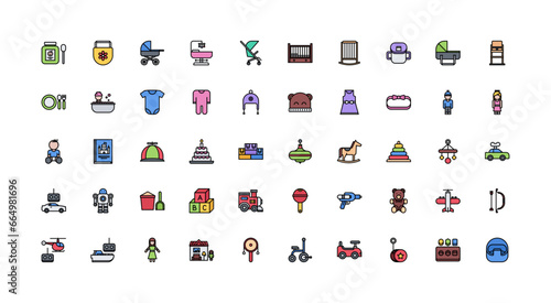 baby icon set