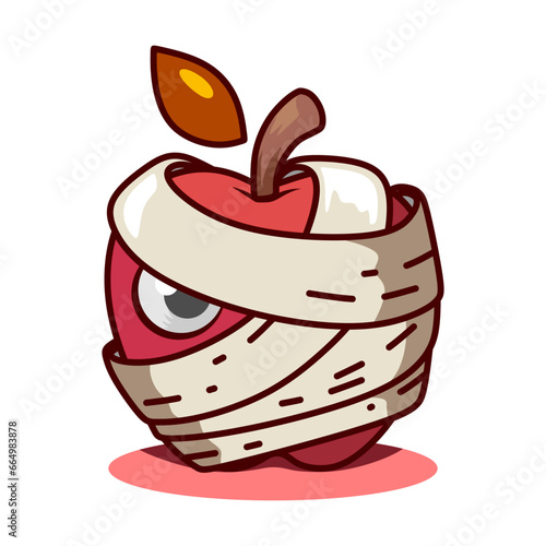 apple moomy line art vector illustration photo