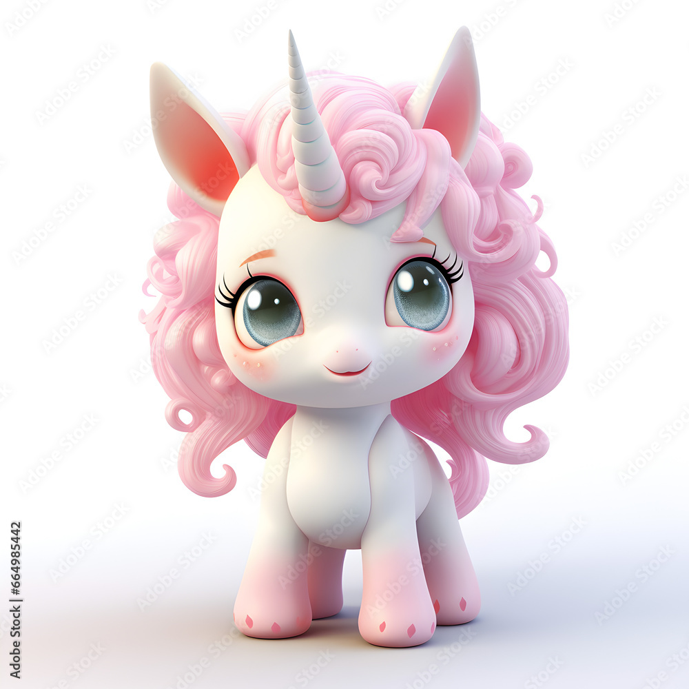 Unicorn pastel kawaii isolated on white
Unicorn pastel kawaii isolated on white