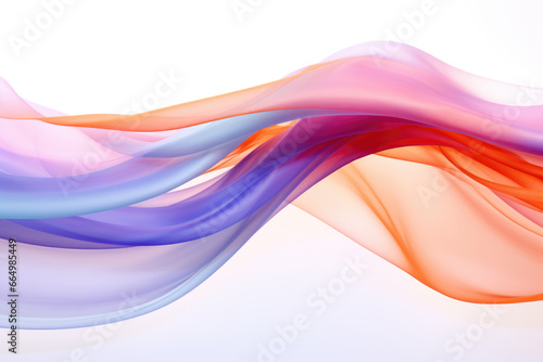 Abstract colorful wave shapes in front of bright background