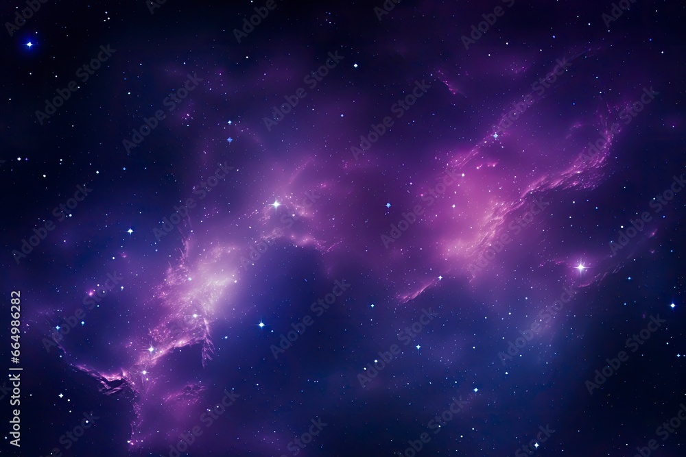 Purple Galaxy space stars in Outer Space.