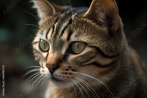 Close up cat portrait