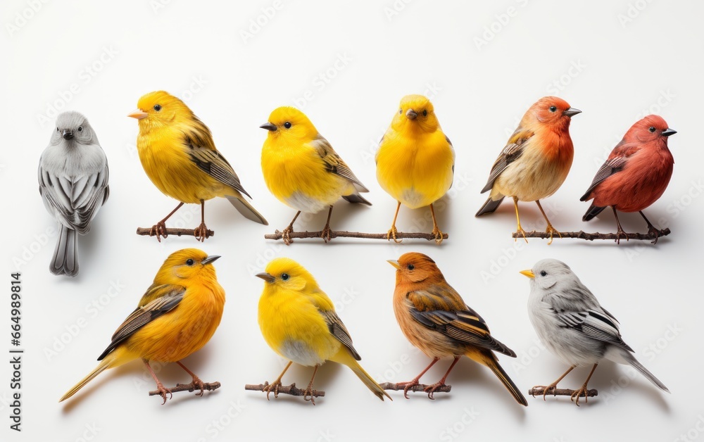 Set of collection bird isolated on white background Set of collection bird isolated on white background