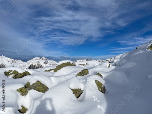 Beautiful winter landscape in the Austrian Alps. photo