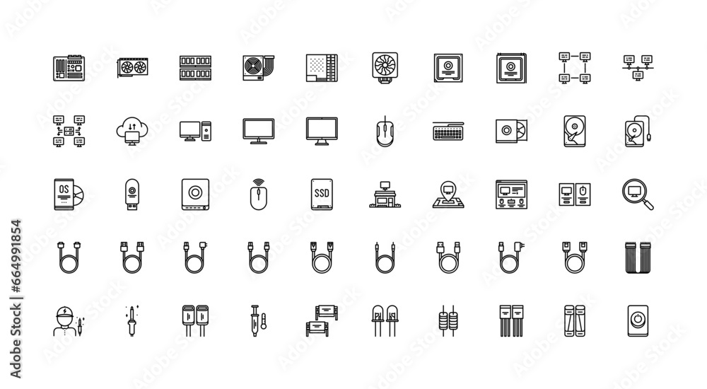 computer icon set computer icon set