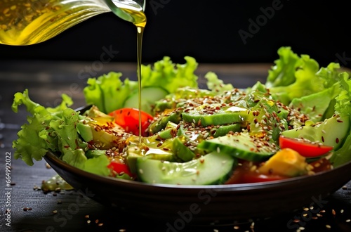 health benefits of healthy salad, in the style of precise detailing, smooth and shiny.