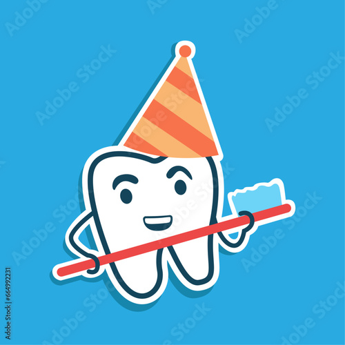 national brush day vector image illustration background