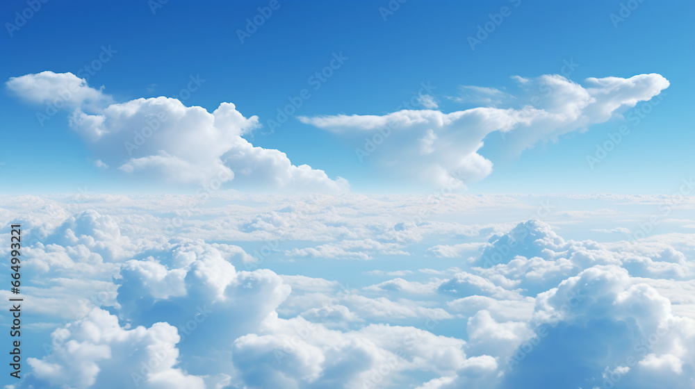 Fototapeta premium cloud in clear blue sky