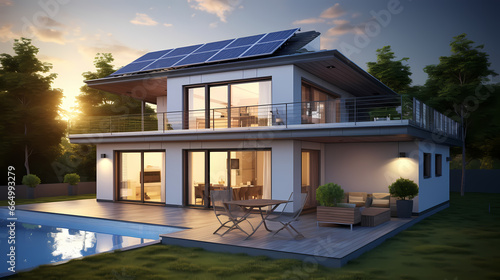 solar powered house