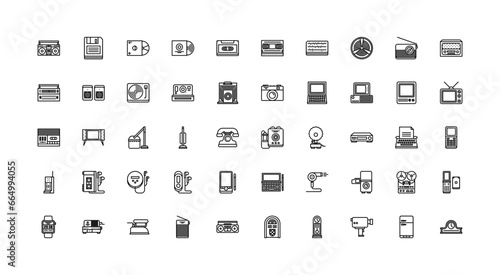 old device icon set
