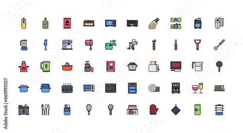 kitchen icon set