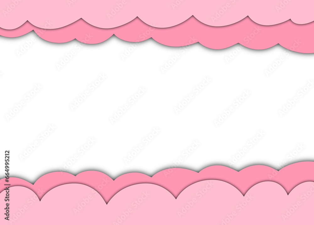 pink frame with paper cut texture pink frame with paper cut texture