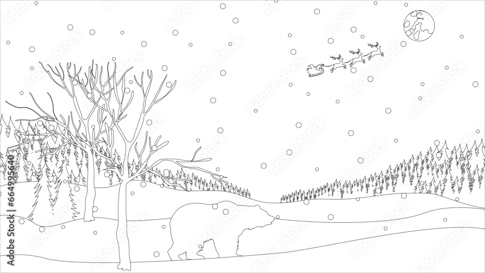 Fototapeta premium Coloring pages