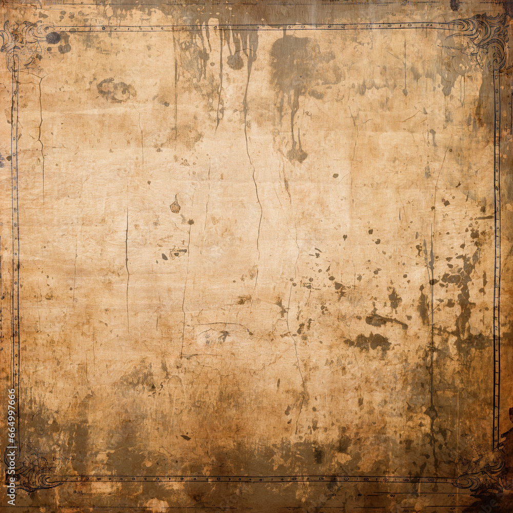Grunge aged brown stone texture. Digital backdrop