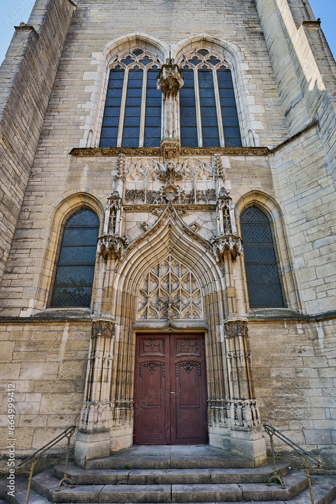 Random Dijon church portals, France