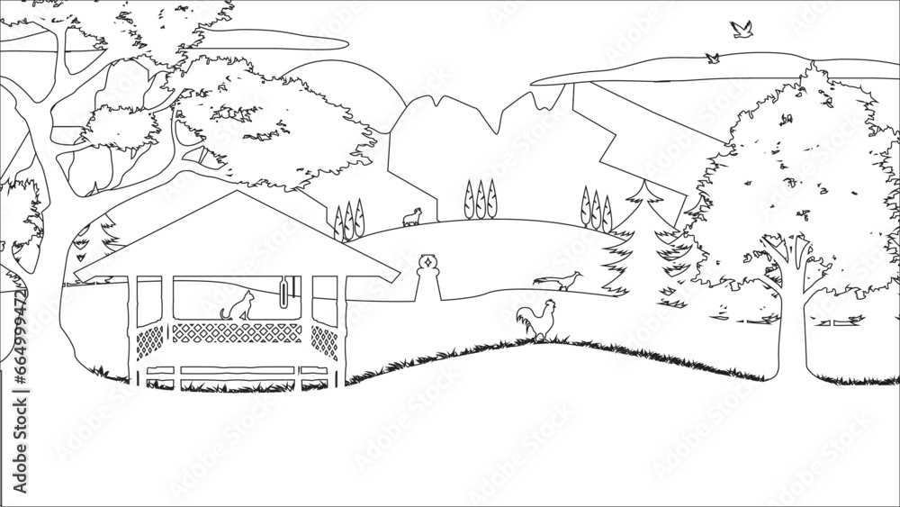 Obraz premium Coloring pages
