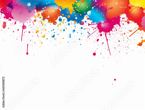 Holi Festival of Color background with copy space
