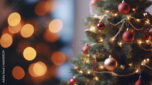 Joyful Asian Family Celebrating Christmas Around a Bright and Beautiful Tree