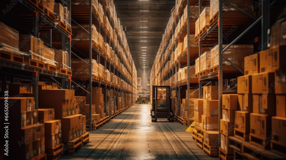 Obraz premium Retail warehouse full of goods