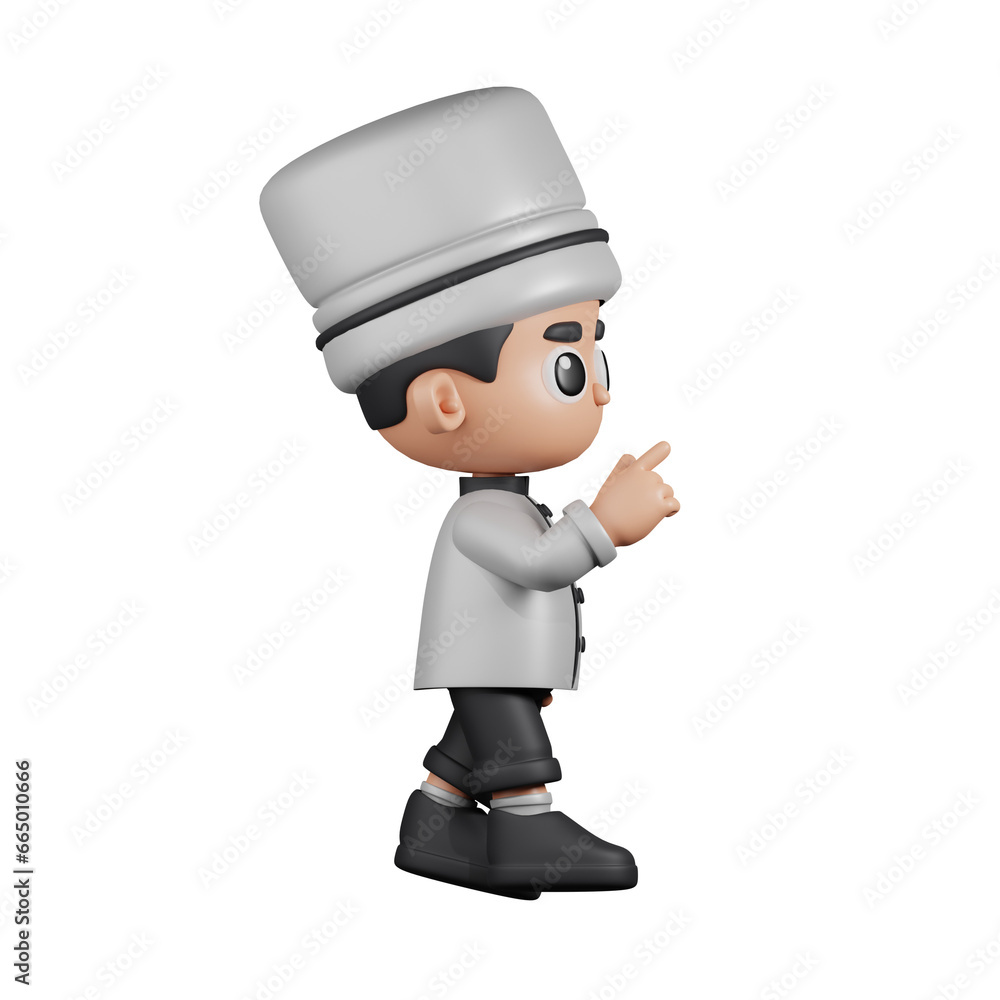 3d Character Chef Touch Pose. 3d render isolated on transparent backdrop. 3d Character Chef Touch Pose. 3d render isolated on transparent backdrop.