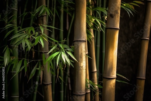 bamboo on a tree. Generative AI