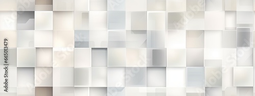 Geometric mosaic squares background. Subtle light grey gradient tint  shade and tone palette guide swatch chart overlay. Abstract monochrome clean professional banner backdrop