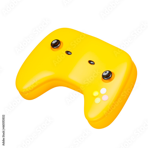 Game Controller Summerl 3d realistic render icon isolated on transparent  background . PNG file.