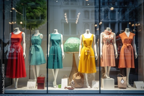 Mannequins in Fashion Store Window Display © Ева Поликарпова