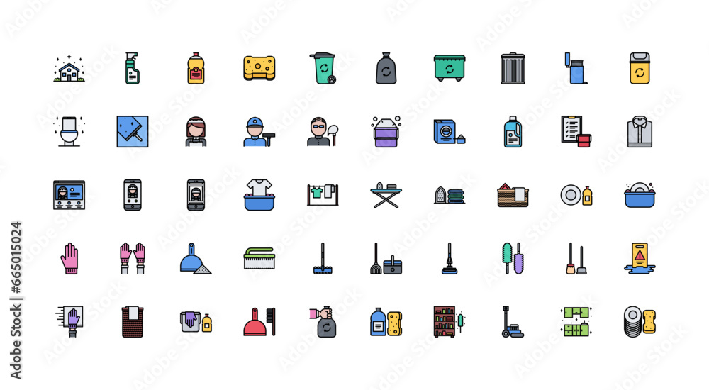cleaning icon set cleaning icon set