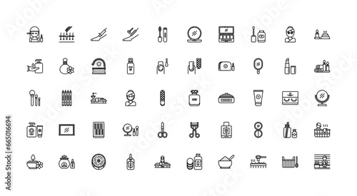 beauty icon set