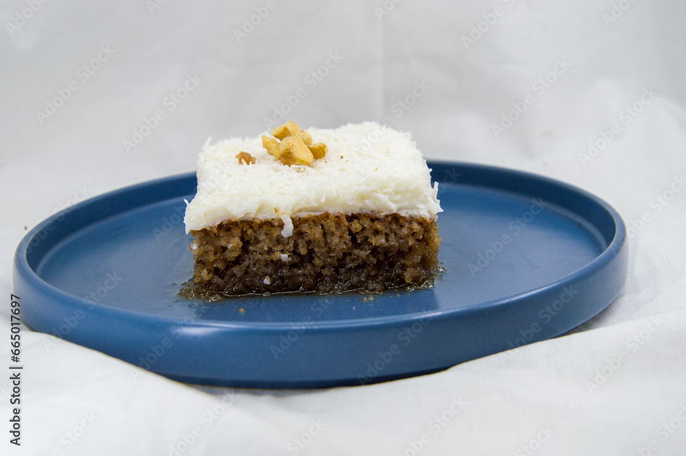 Cyprus dessert made with breadcrumbs, sugar and cream Cyprus dessert made with breadcrumbs, sugar and cream