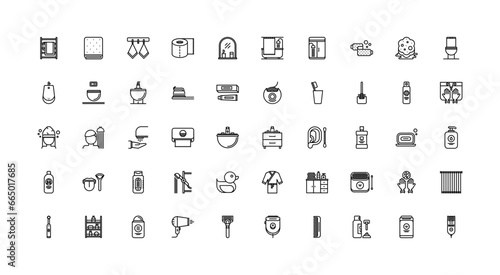 hygiene icon set