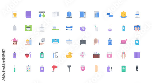 hygiene icon set